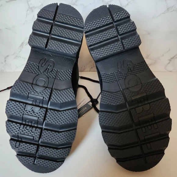 NWT SOREL | Lennox Lace Cozy Shearling Waterproof Leather Combat Boots - Size 7 - Picture 10 of 12